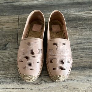 Tory Burch Perforated Logo Espadrilles